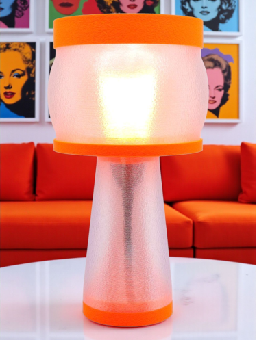 Clémence – Lampe à poser design, Couleurs POP, Équilibre – Luminaire haut de gamme en impression 3D