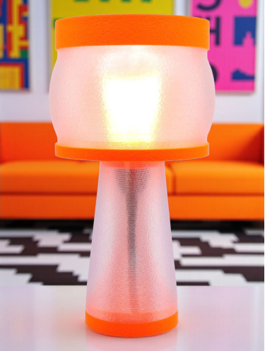 Clémence – Lampe à poser design, Couleurs POP, Équilibre – Luminaire haut de gamme en impression 3D
