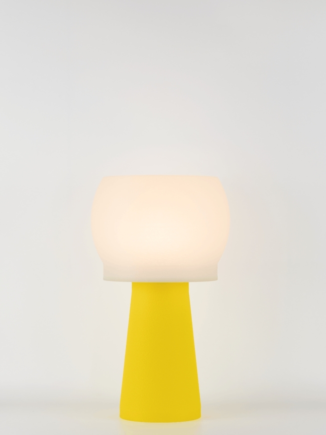 Clemence – Lampe à poser pop jaune, médium