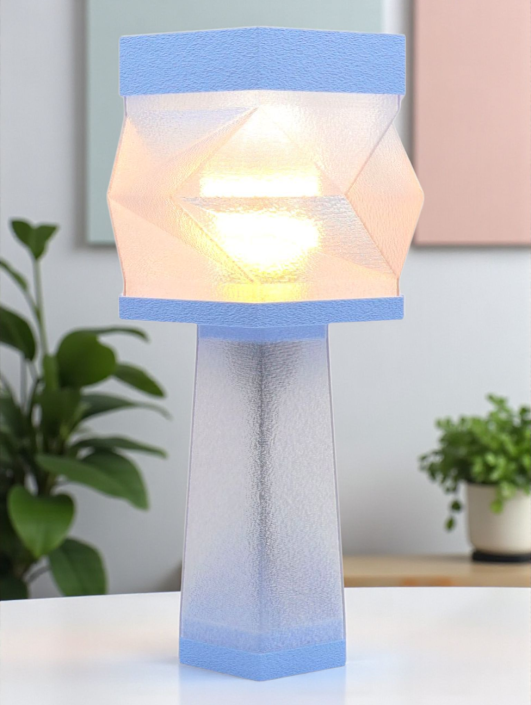 Élise – Lampe à poser design, Couleurs PASTEL, Équilibre – Luminaire haut de gamme en impression 3D