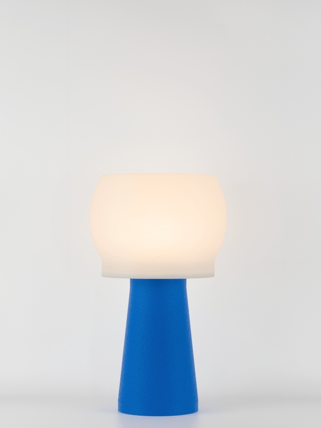 Clemence – Lampe à poser pop bleu, médium