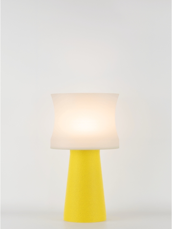 Aurélie – Lampe à poser granit jaune, médium