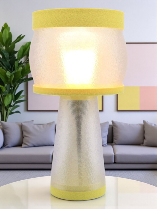 Clémence – Lampe à poser design, Couleurs PASTEL, Équilibre – Luminaire haut de gamme en impression 3D