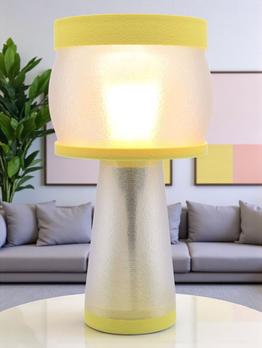 Clémence – Lampe à poser design, Couleurs PASTEL, Équilibre – Luminaire haut de gamme en impression 3D