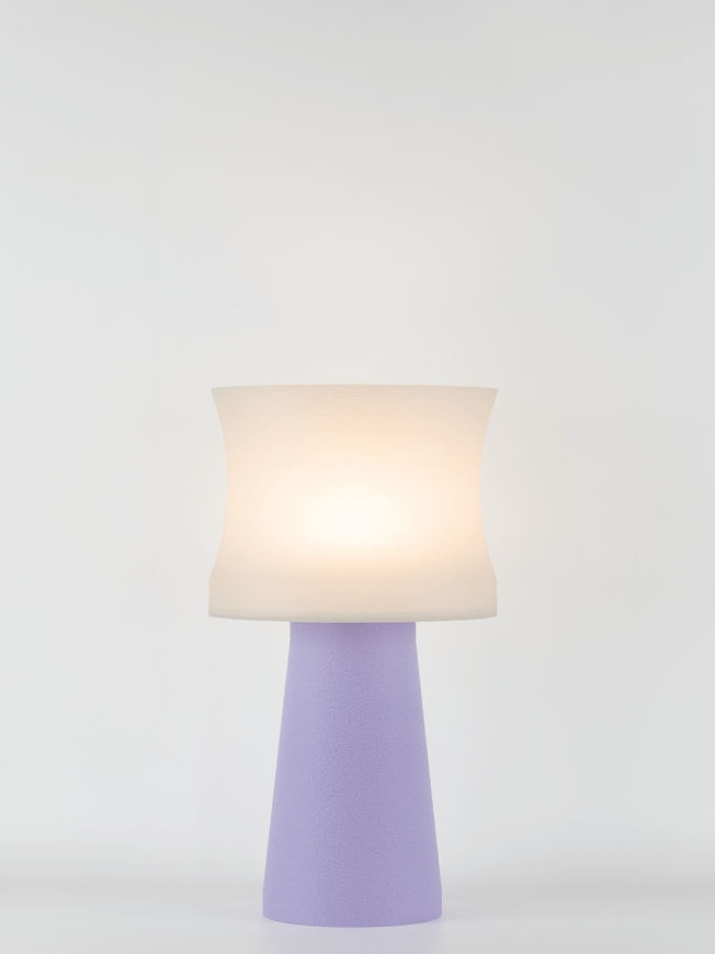 Aurélie – Lampe à poser pastel lilas, médium