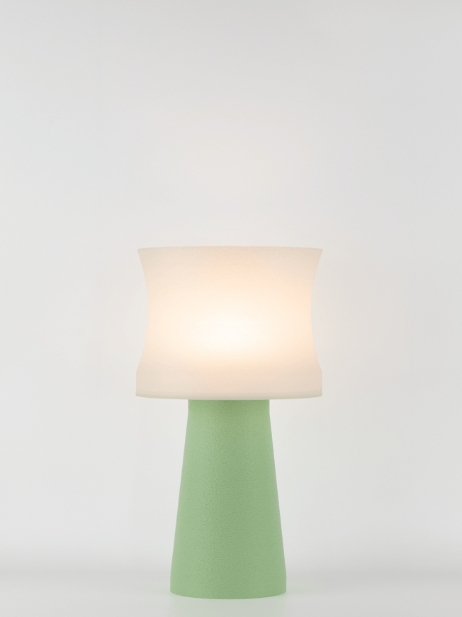 Aurélie – Lampe à poser pastel verte, médium