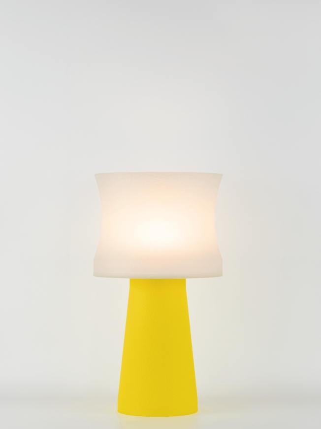 Aurélie – Lampe à poser pop jaune, médium