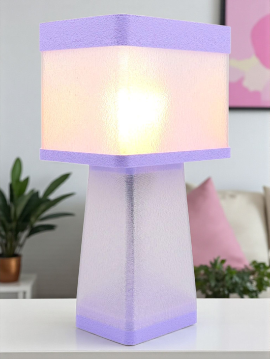Gabrielle – Lampe à poser design, Couleurs PASTEL, Équilibre – Luminaire haut de gamme en impression 3D