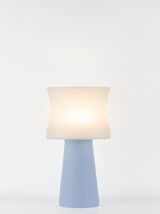 Aurélie – Lampe à poser pastel bleu, médium
