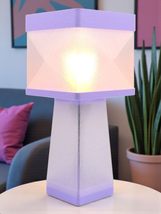 Isabelle – Lampe à poser design, Couleurs PASTEL, Équilibre – Luminaire haut de gamme en impression 3D