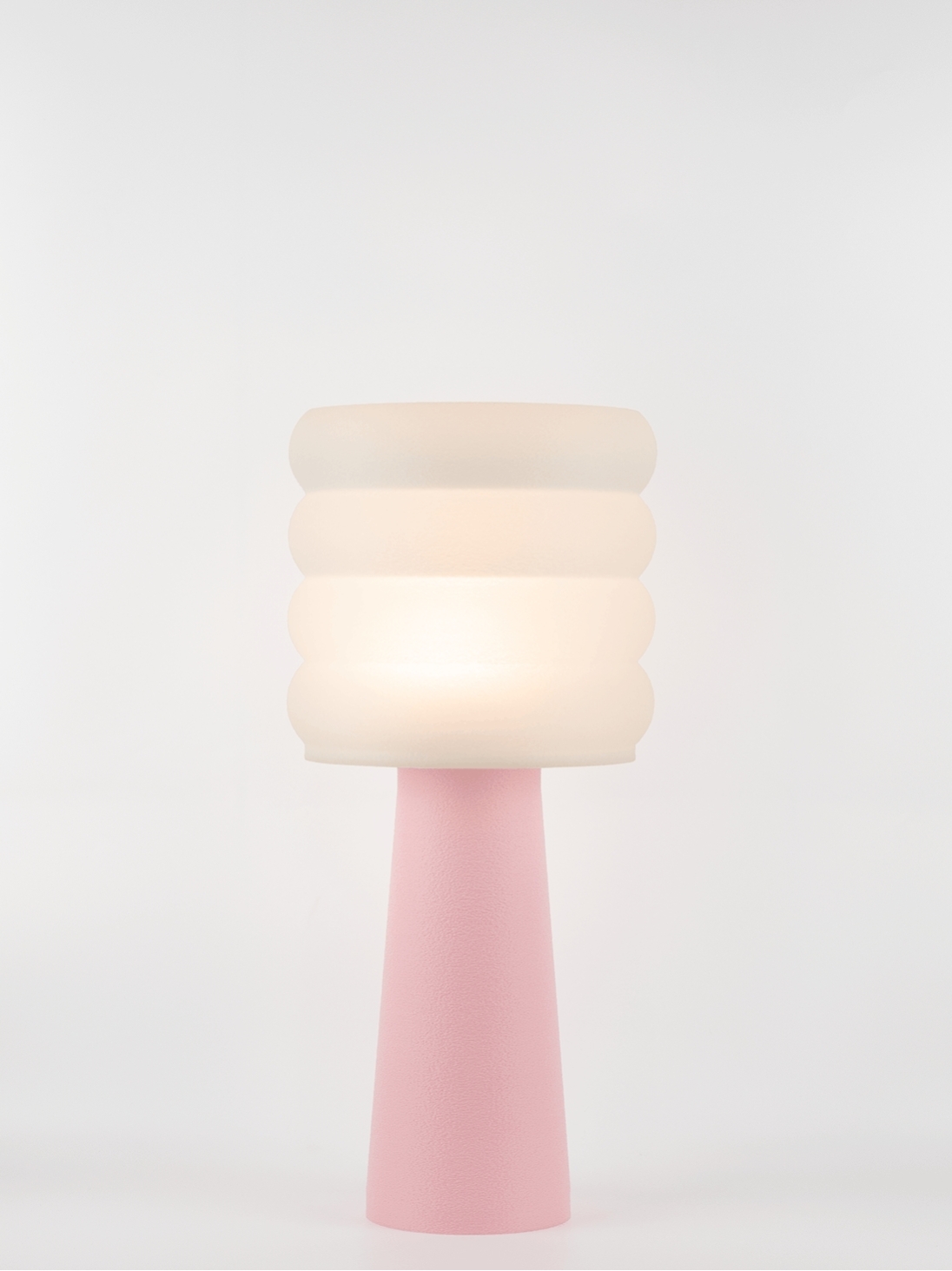 Coralie – Lampe à poser pastel rose, large
