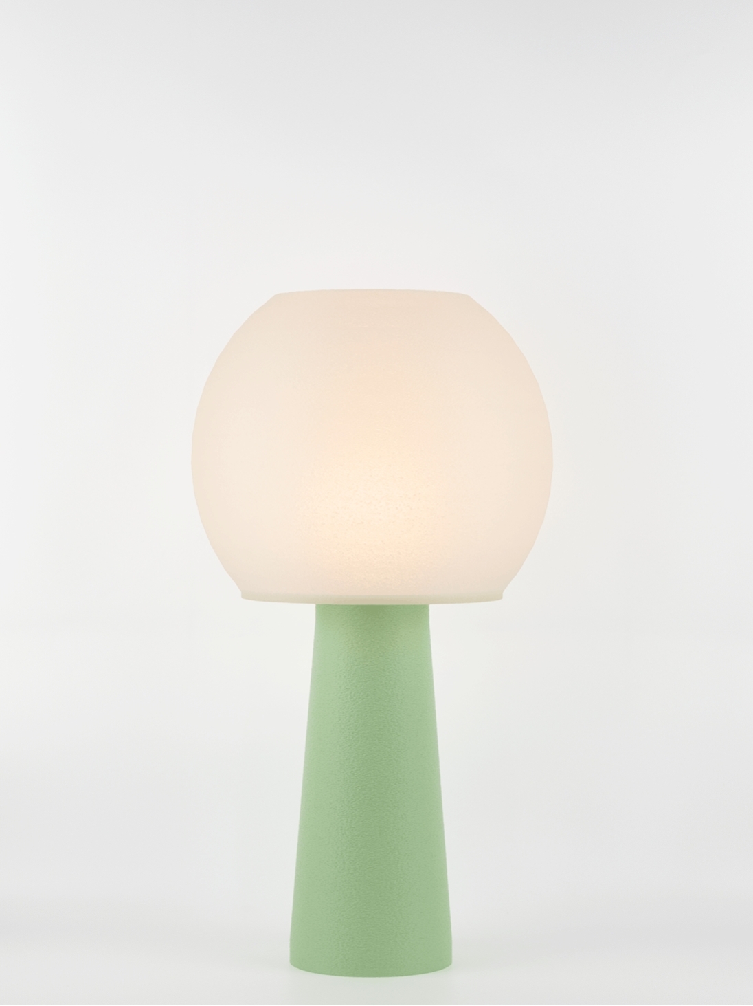 Clarisse – Lampe à poser pastel verte, large