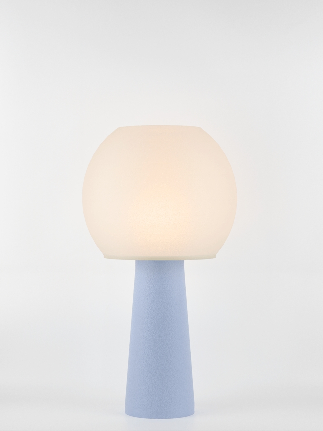 Clarisse – Lampe à poser pastel bleu, large