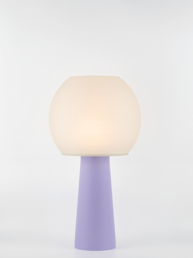 Clarisse – Lampe à poser pastel lilas, large