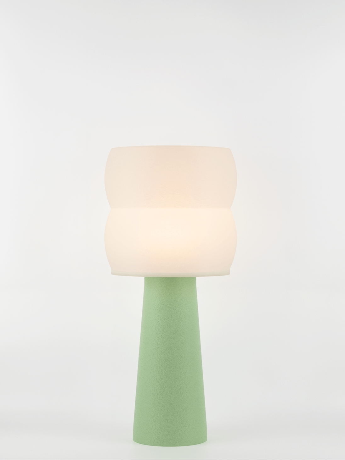 Stella – Lampe à poser pastel verte, large