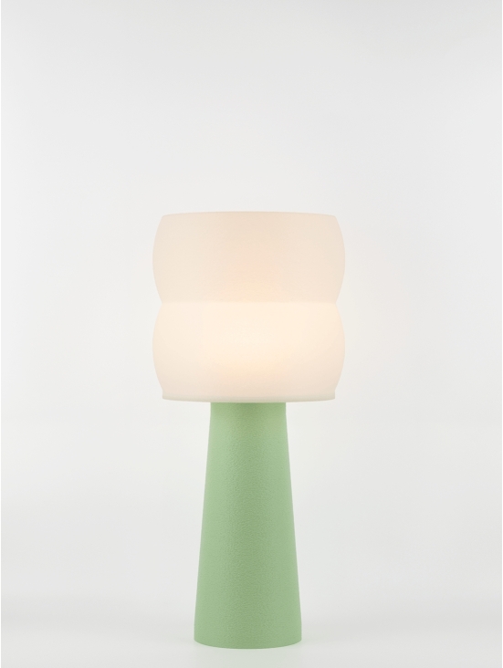 Stella – Lampe à poser pastel verte, large