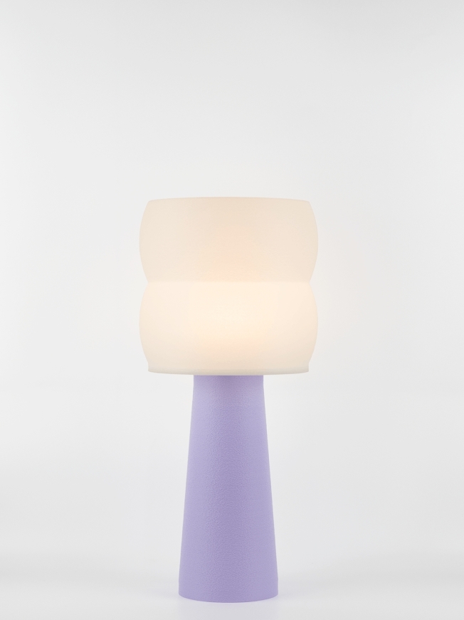 Stella – Lampe à poser pastel lilas, large