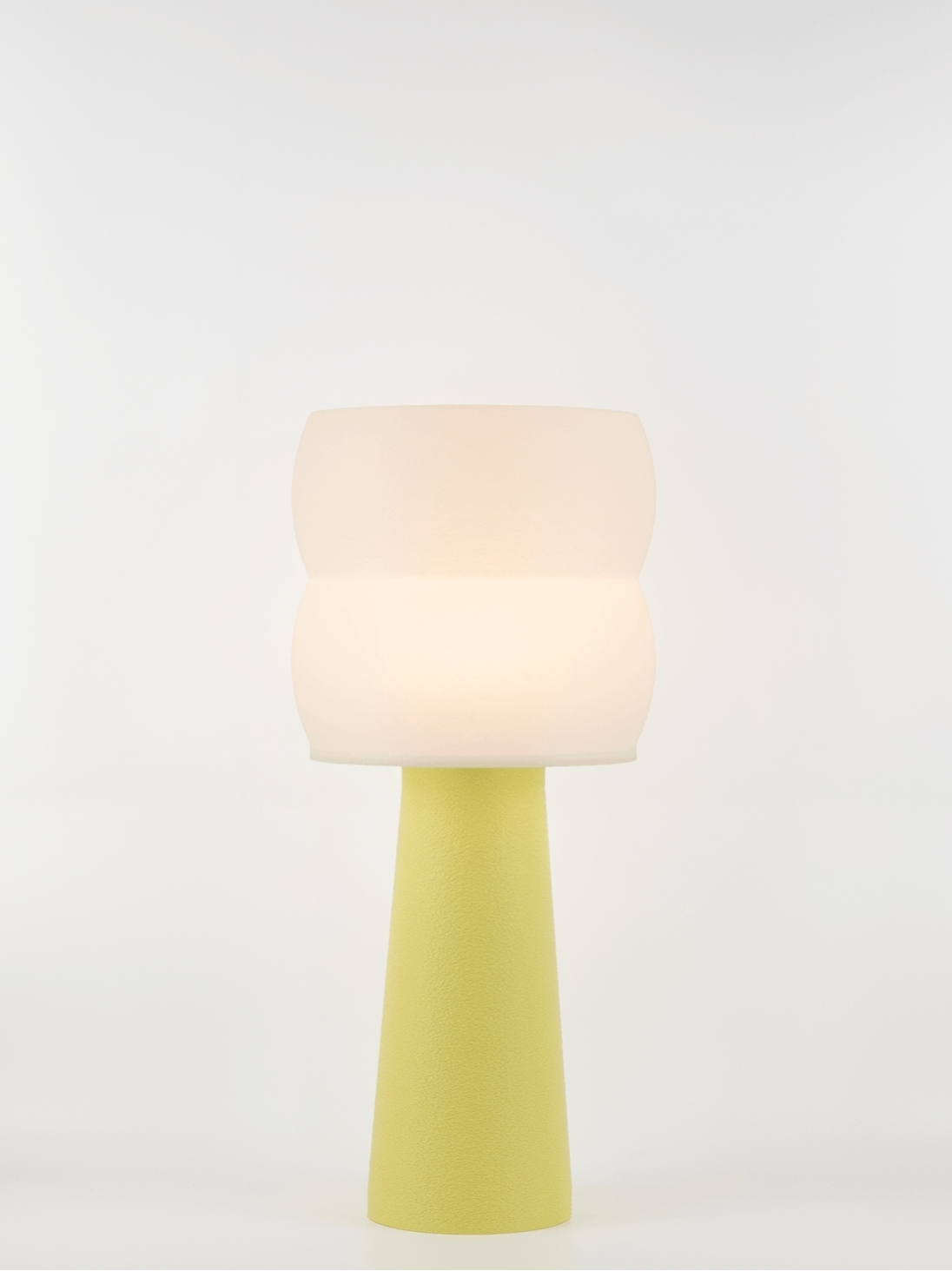 Stella – Lampe à poser pastel jaune, large