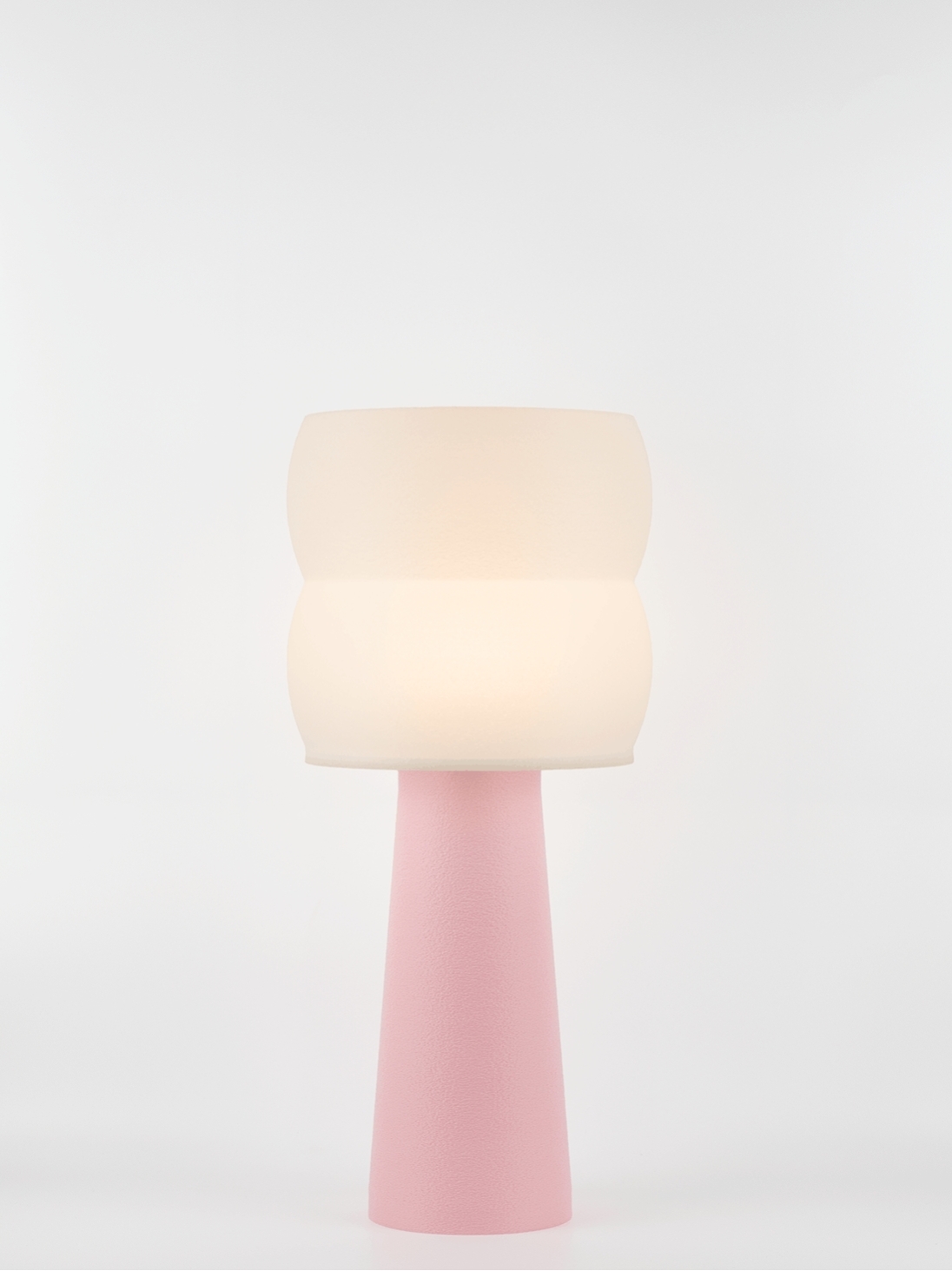 Stella – Lampe à poser pastel rose, large