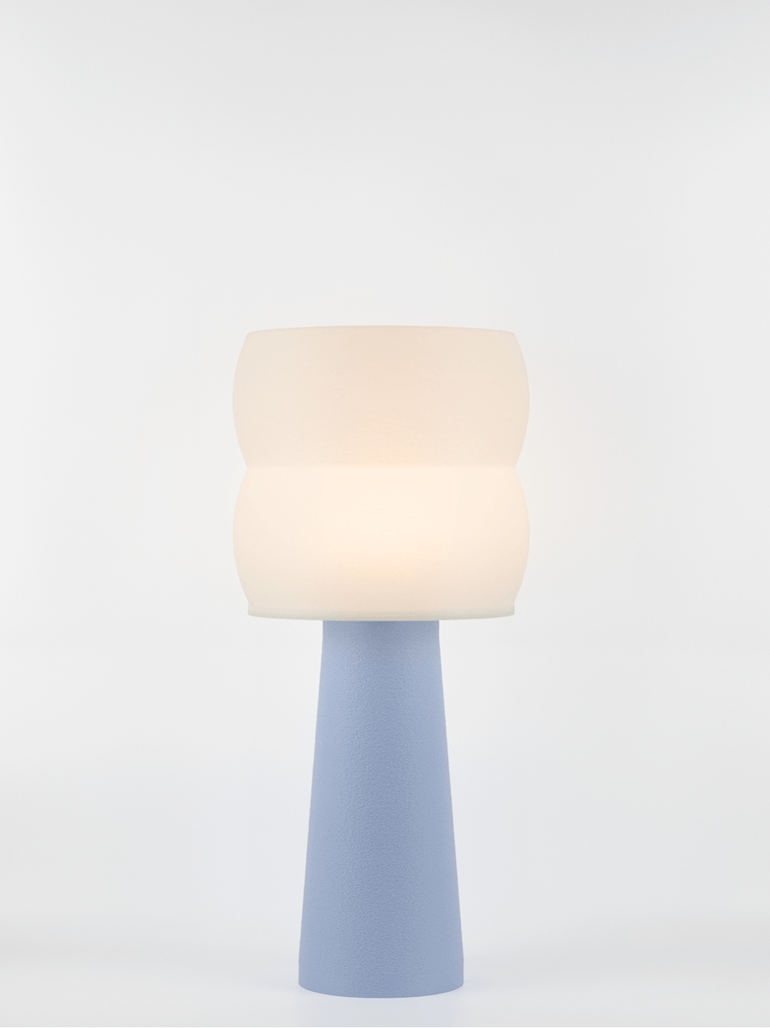 Stella – Lampe à poser pastel bleu, large