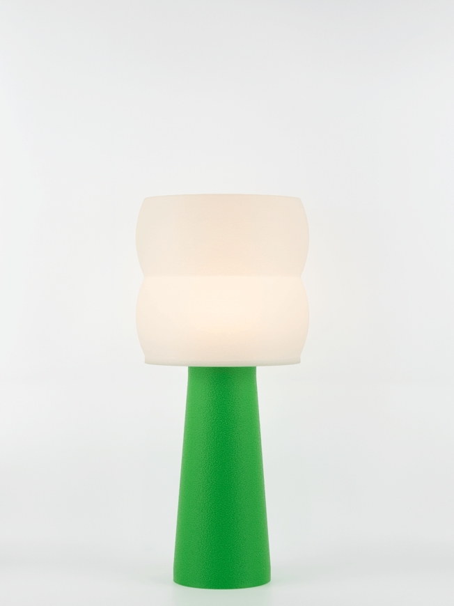 Stella – Lampe à poser pop verte, large
