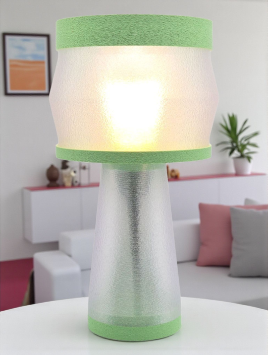 Aurélie – Lampe à poser design, Couleurs PASTEL, Équilibre – Luminaire haut de gamme en impression 3D