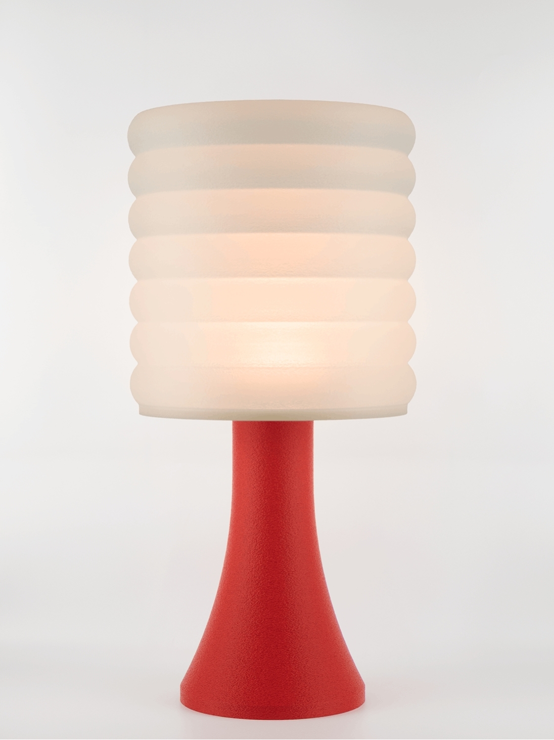 Micheline – Lampe granit rouge, extra large