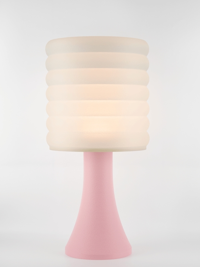 Micheline – Lampe pastel rose, extra large