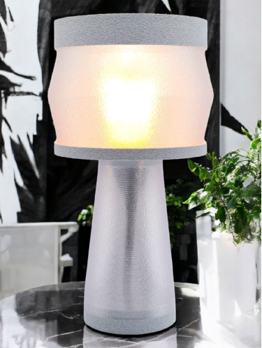 Aurélie – Lampe à poser design, Couleurs GRANIT, Équilibre – Luminaire haut de gamme en impression 3D