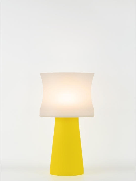 Aurélie – Lampe à poser pop jaune, médium