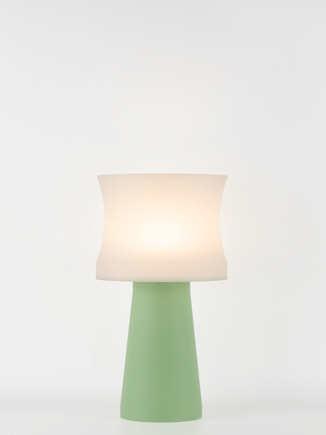 Aurélie – Lampe à poser pastel verte, médium
