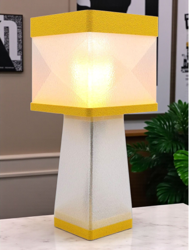 Isabelle – Lampe à poser design, Couleurs GRANIT, Équilibre – Luminaire haut de gamme en impression 3D