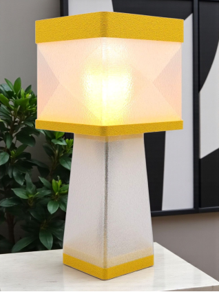 Isabelle – Lampe à poser design, Couleurs GRANIT, Équilibre – Luminaire haut de gamme en impression 3D