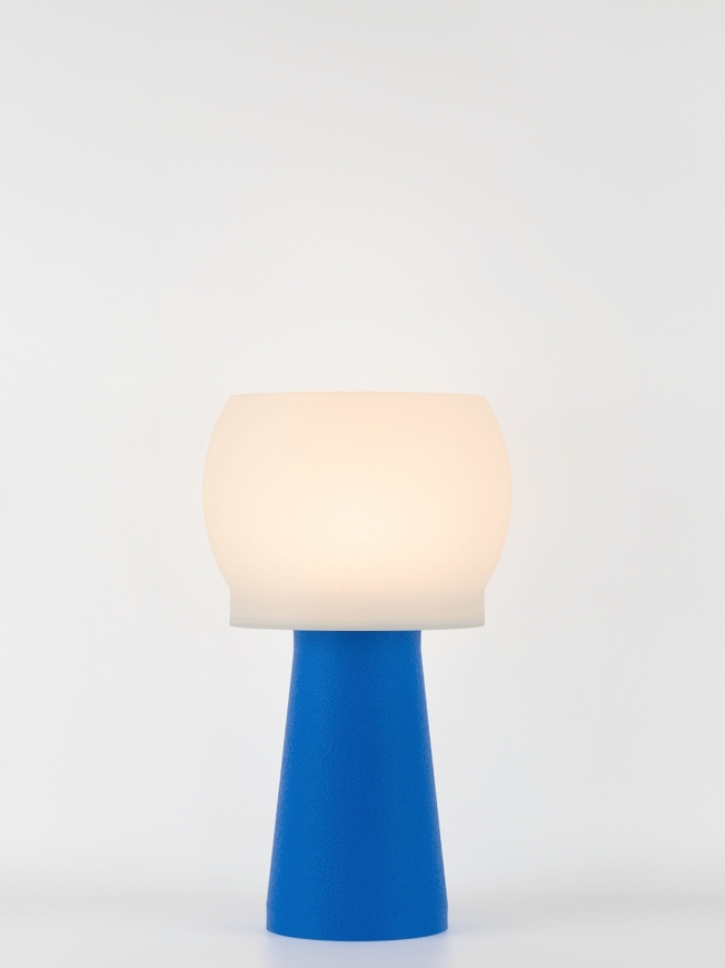 Clemence – Lampe à poser pop bleu, médium