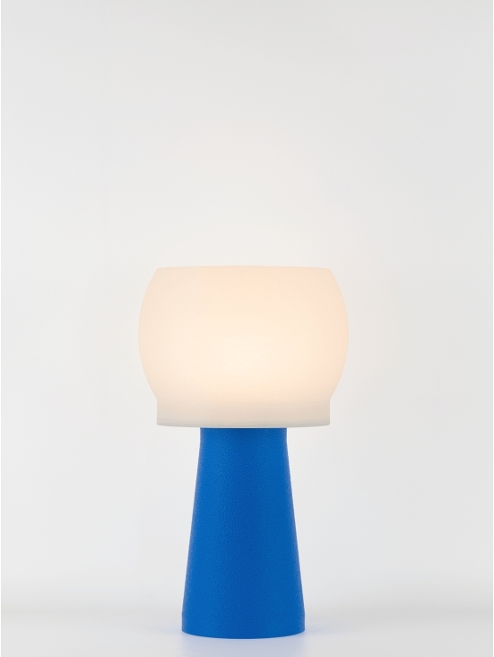 Clemence – Lampe à poser pop bleu, médium