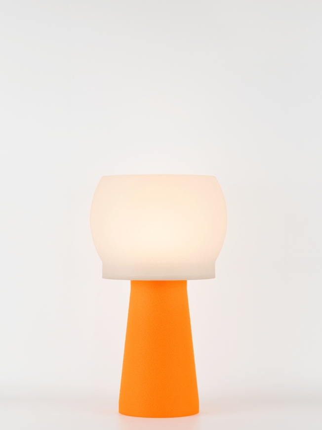 Clemence – Lampe à poser pop orange, médium
