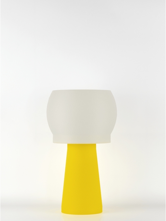 Clemence – Lampe à poser pop jaune, médium