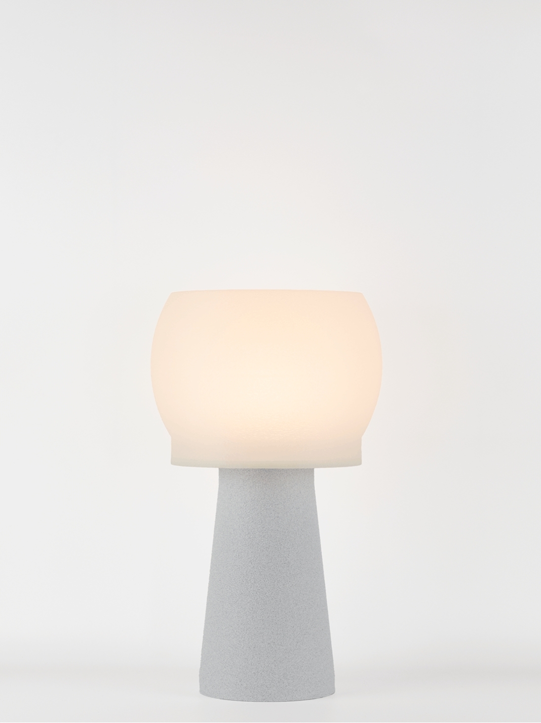 Clemence – Lampe à poser granit grise, médium