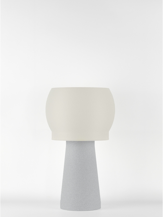 Clemence – Lampe à poser granit grise, médium