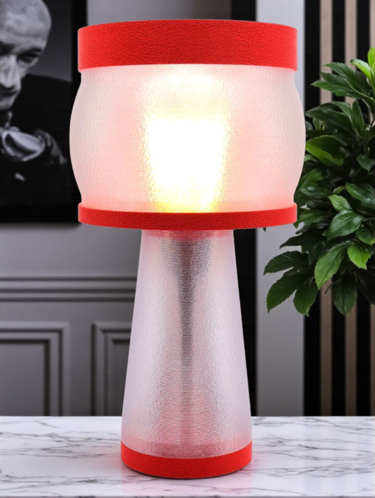 Clémence – Lampe à poser design, Couleurs GRANIT, Équilibre – Luminaire haut de gamme en impression 3D