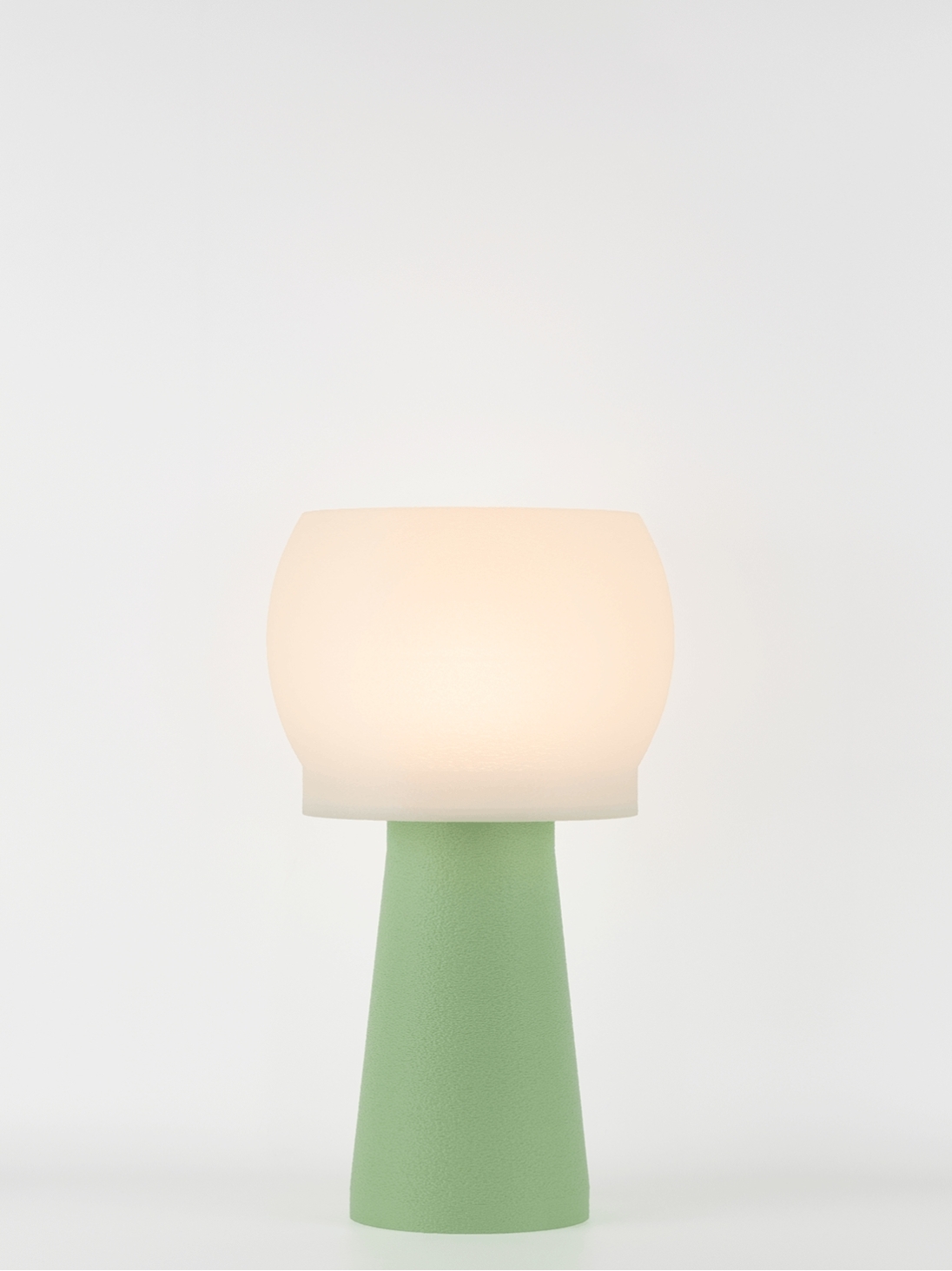 Clemence – Lampe à poser pastel verte, médium