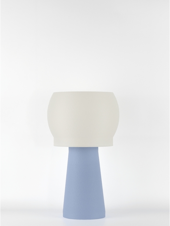 Clemence – Lampe à poser pastel bleu, médium