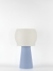 Clemence – Lampe à poser pastel bleu, médium