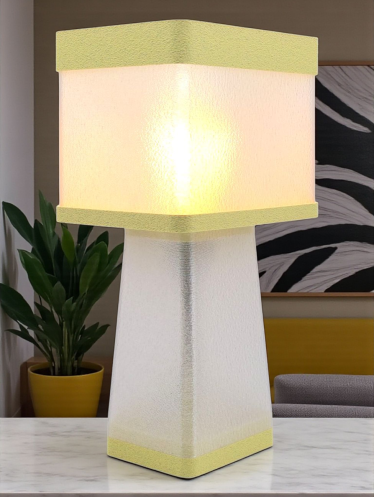 Gabrielle – Lampe à poser design, Couleurs GRANIT, Équilibre – Luminaire haut de gamme en impression 3D