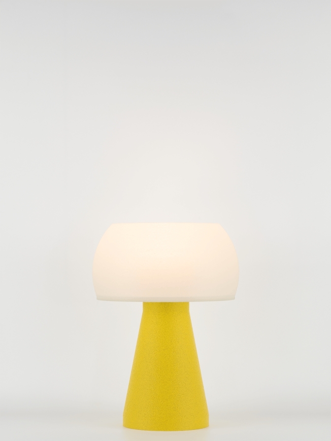 Annie – Lampe à poser granit jaune, small
