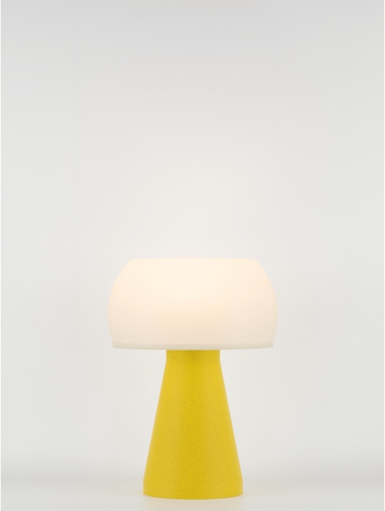 Annie – Lampe à poser granit jaune, small