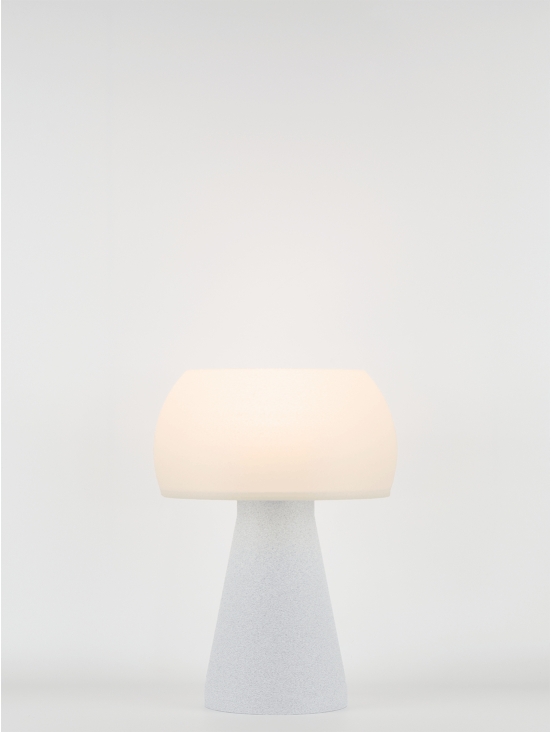 Annie – Lampe à poser granit grise, small