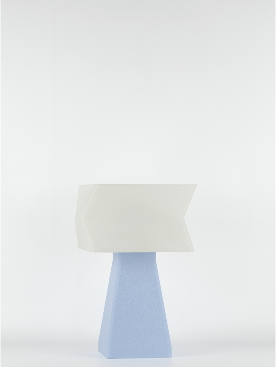 Juliane – Lampe à poser pastel bleu, small