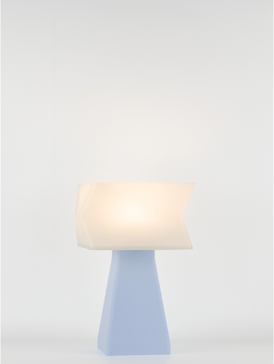 Juliane – Lampe à poser pastel bleu, small