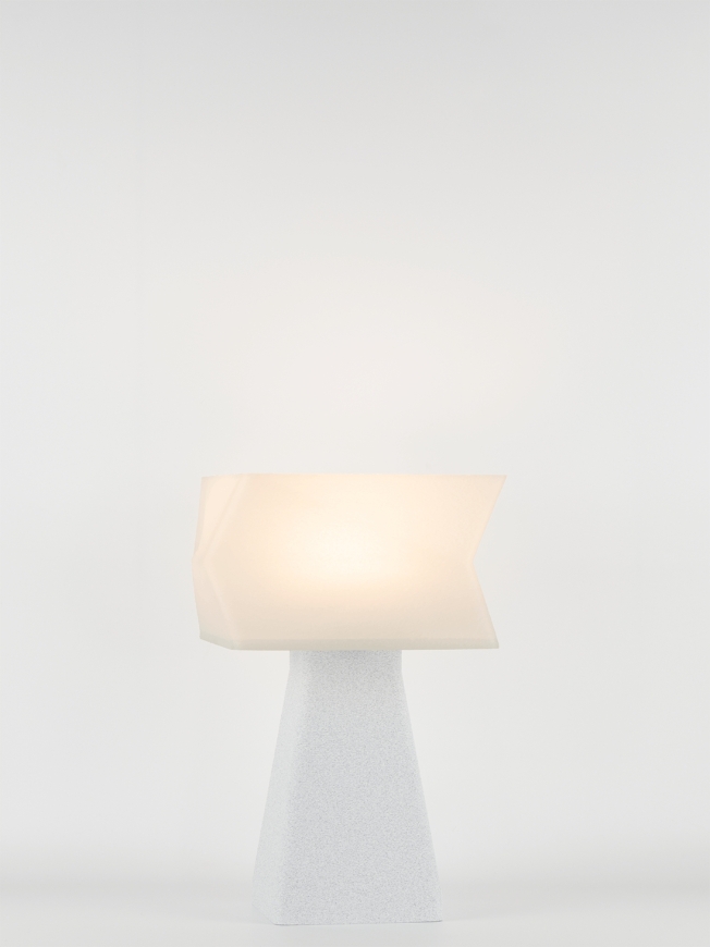 Juliane – Lampe à poser granit grise, small